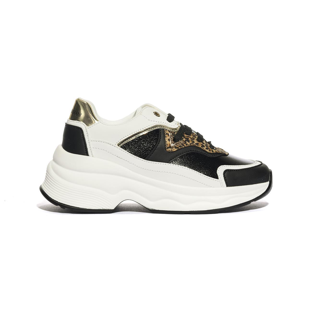 Sneakers Mariella Burani 51791 Bianche 51791BLACK WHITE MARIELLA BURANI