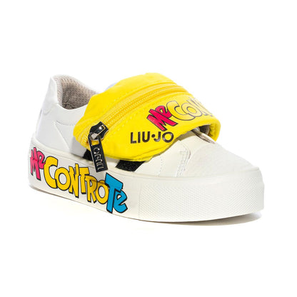 Sneaker Liu Jo Alicia 5 Bianche Gialle Me Contro Te 4F0829EX014MILK YELLOW LIUJO