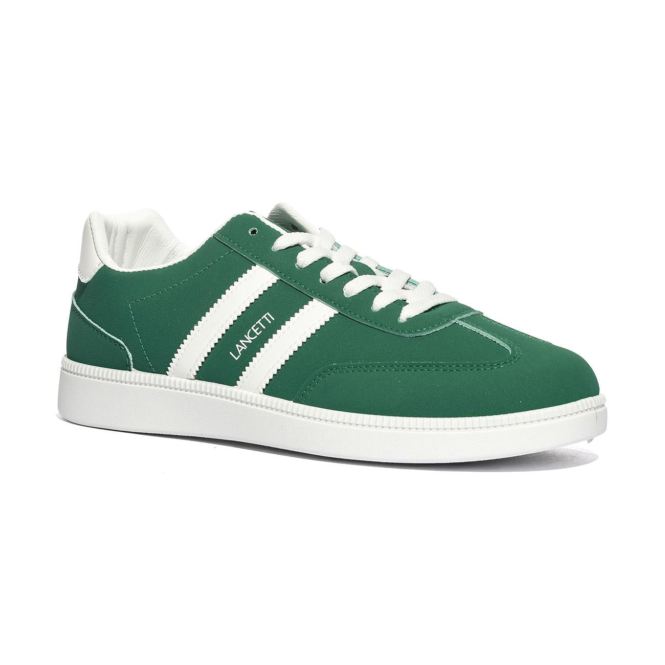 LANCETTI LNC871-4 GREEN WHITE Sneakers Uomo 