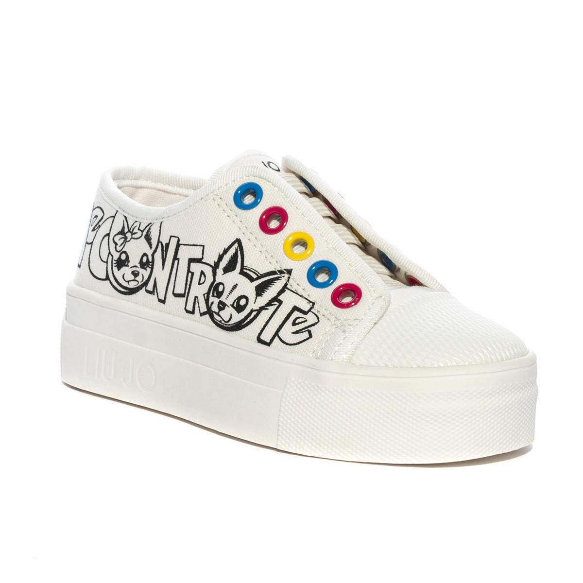 Sneaker Liu Jo Alicia 505 Bianche Me Contro Te 4A0805T6948MILK LIUJO
