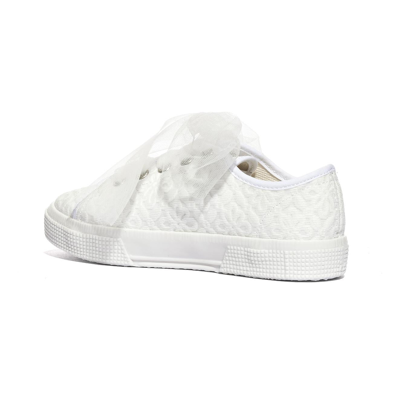 DXO 105 FLOWERS BIANCO Sneakers Bambina 