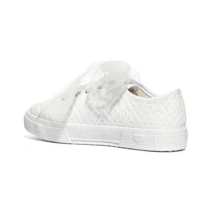 DXO 105 FLOWERS BIANCO Sneakers Bambina 