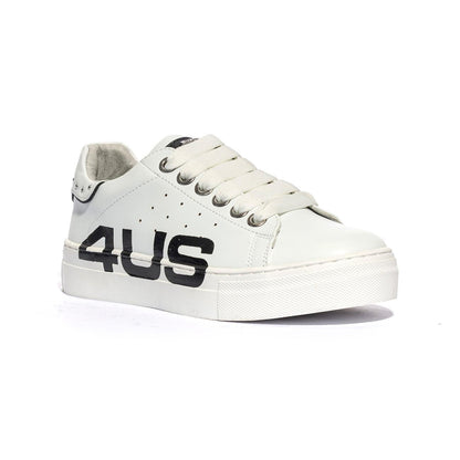 4US 41014 WHITE Sneakers Bambina 