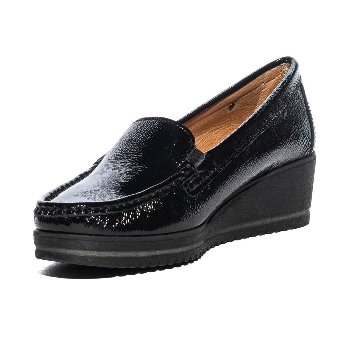 VALLEVERDE 11425 VERNICE NERO Mocassini Donna 