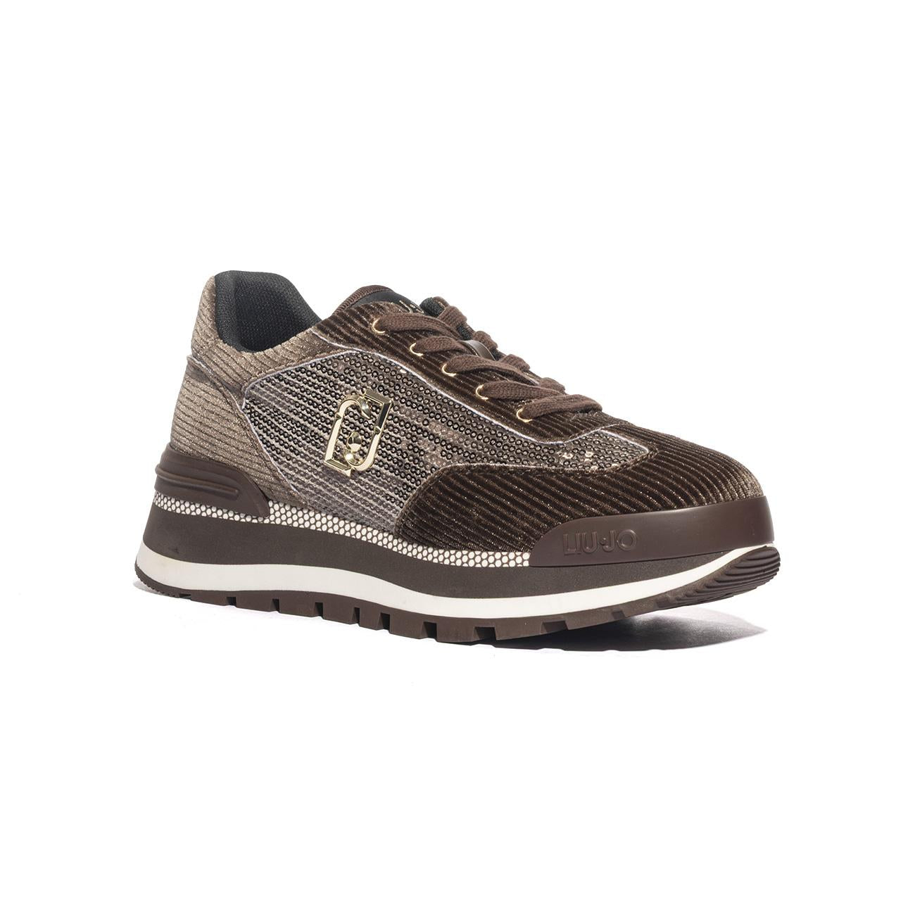 Sneakers Liu Jo AMAZING Marroni BF4053TX432S1801SEQUINS EBONY LIUJO