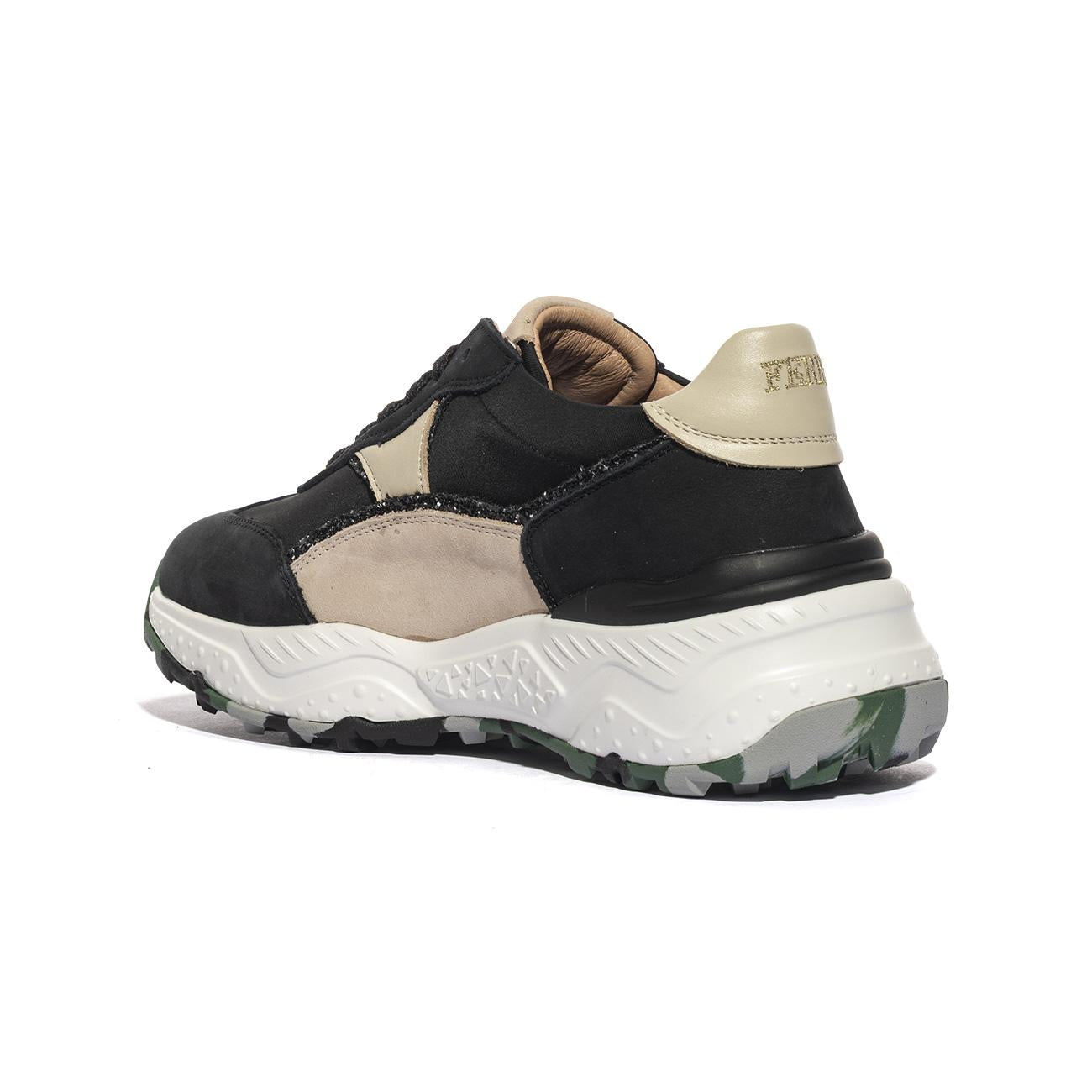 FERRE' F451 BLACK CREMA Sneakers Donna 