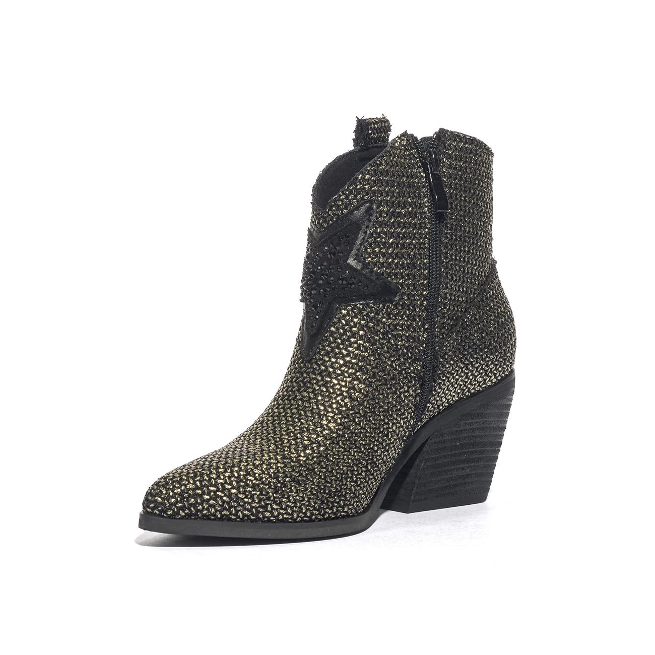 GOLD & GOLD GU226 NERO Stivaletti Donna 