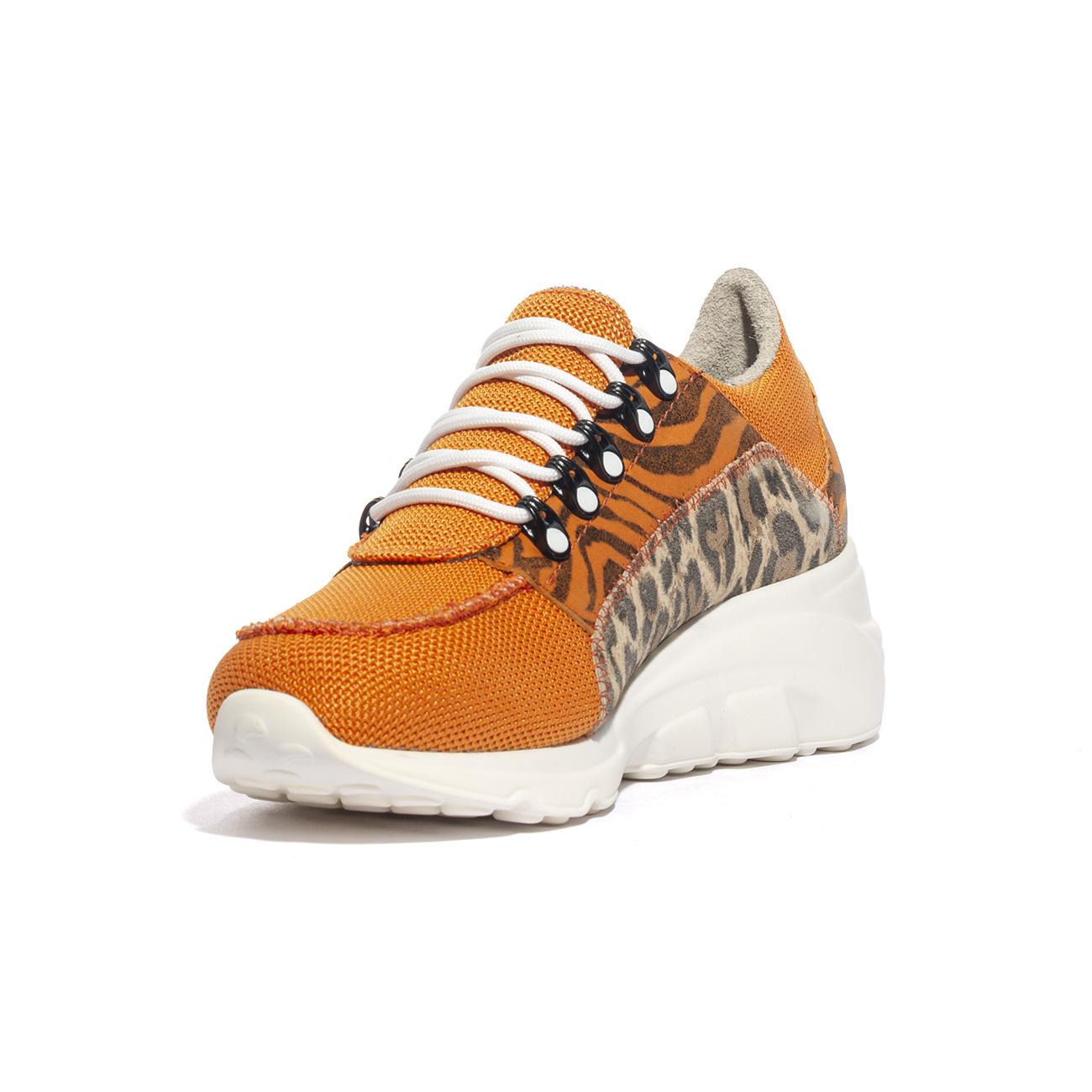 EASY'N ROSE 607-001 ARANCIO ZEBRA Sneakers Donna 