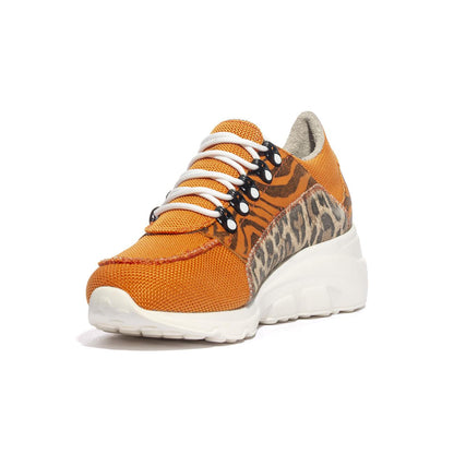 EASY'N ROSE 607-001 ARANCIO ZEBRA Sneakers Donna 