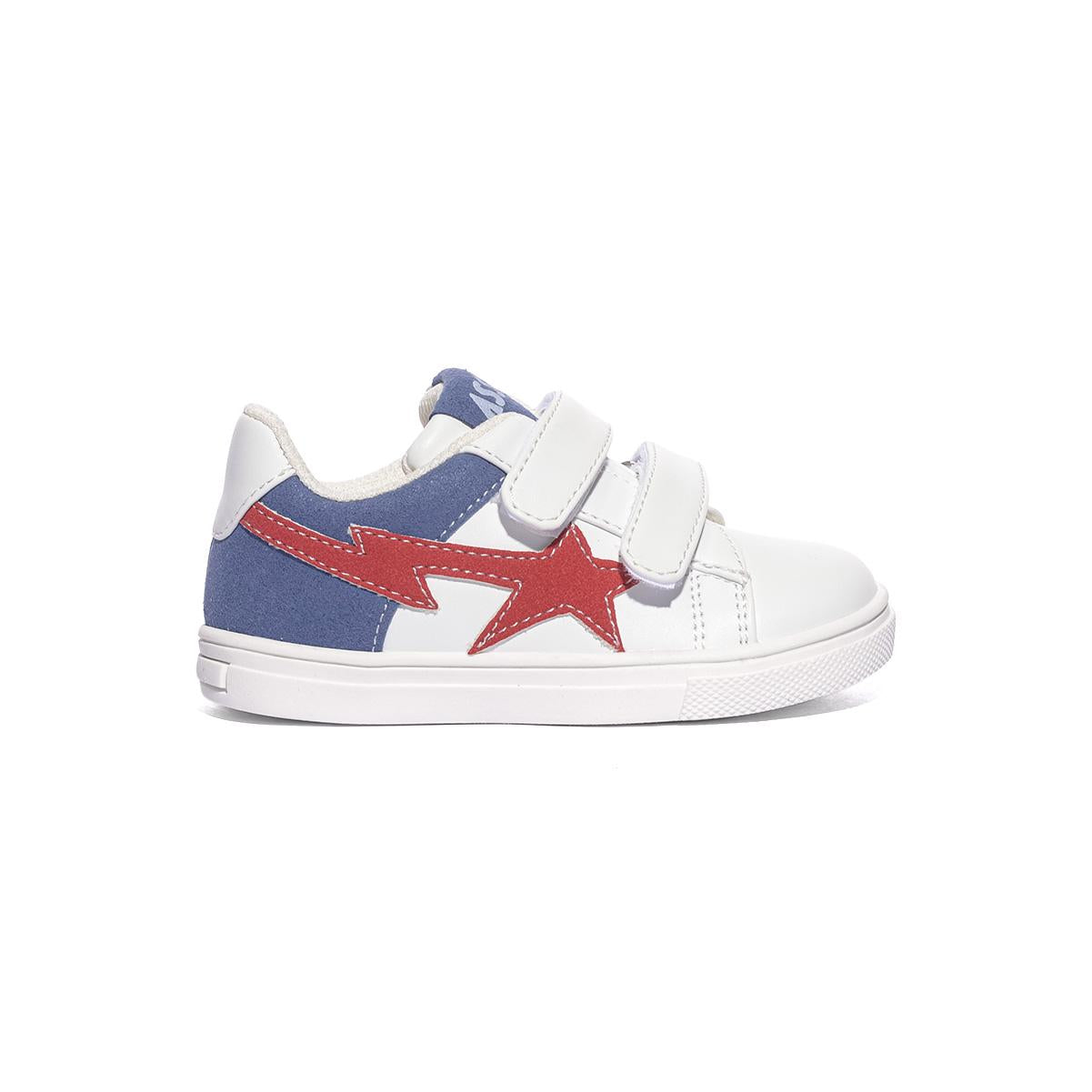 ASSO AG17852 WHITE JEANS SNEAKER Bambino 