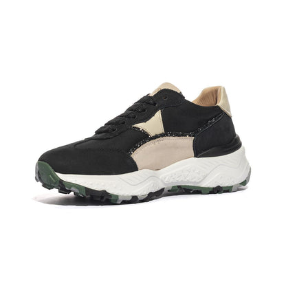 FERRE' F451 BLACK CREMA Sneakers Donna 