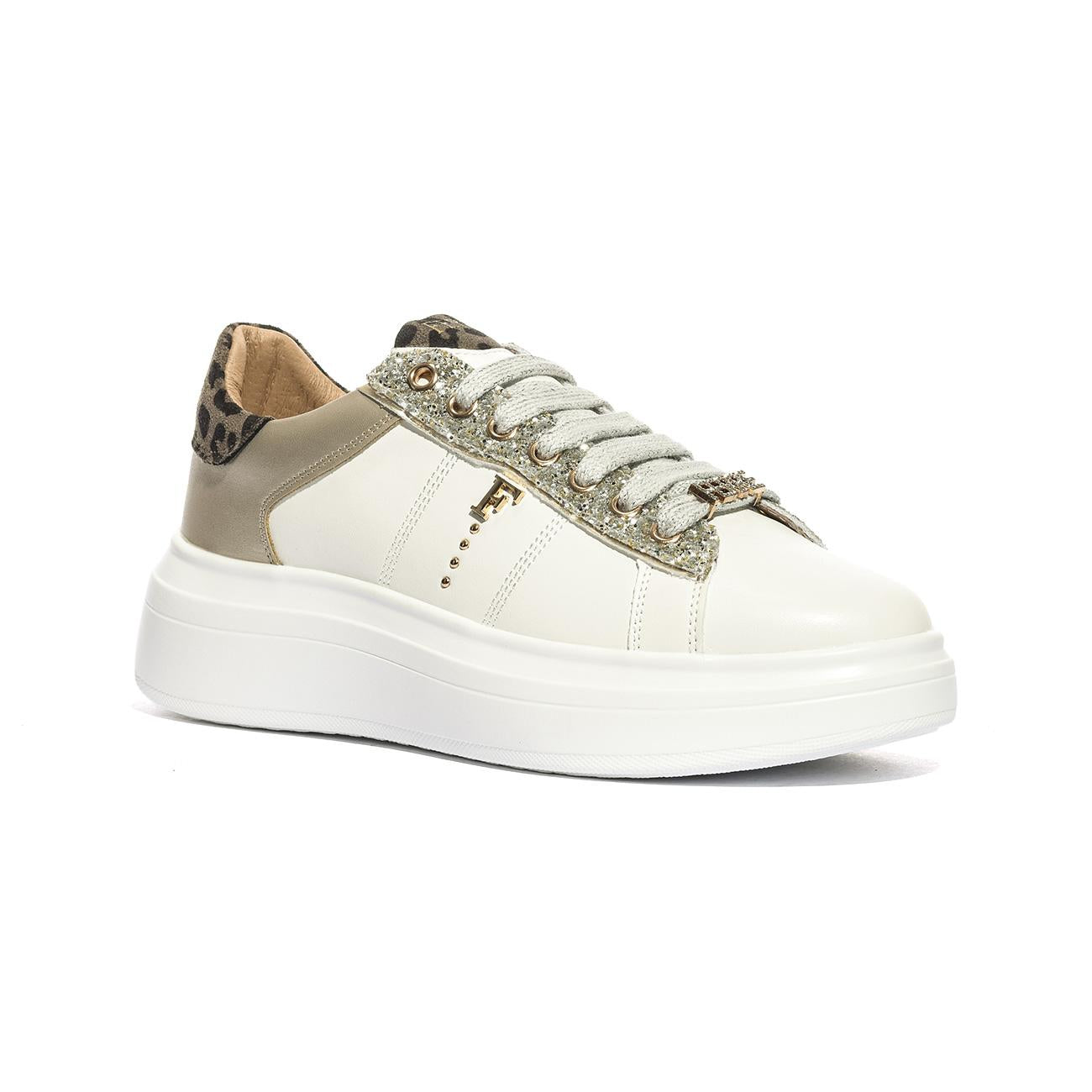 Sneakers Ferrè F420 Bianche F420WHITE PLATINO FERRÈ