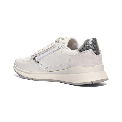 GEOX D659LB 5422 WHITE SILVER  C0007 Sneakers Donna 