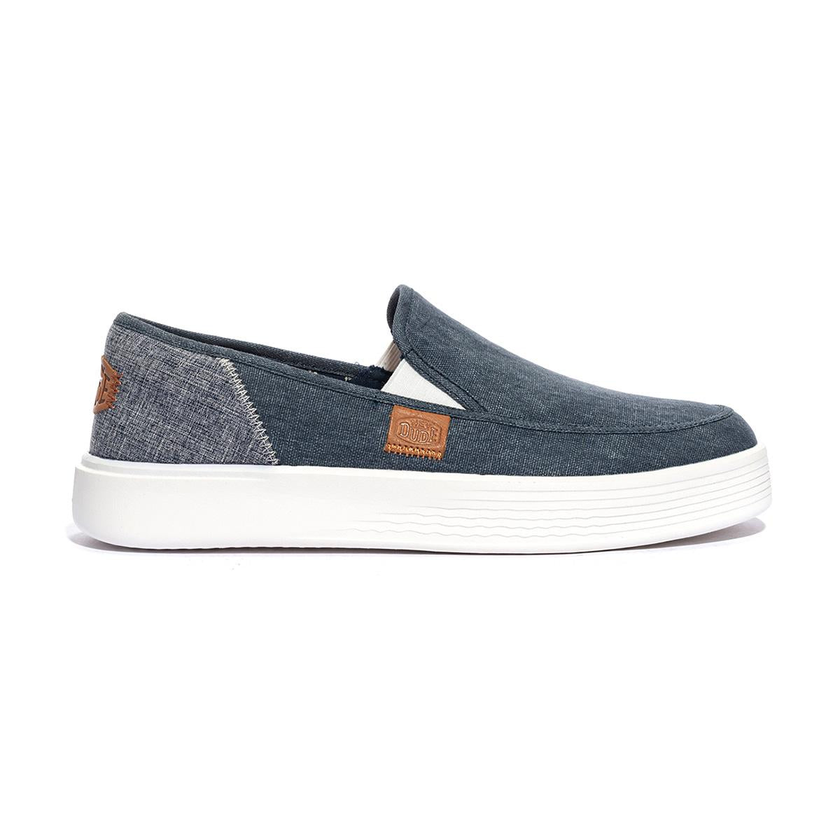 HEY DUDE HD40178-410 Linen Navy Slip-on Uomo 