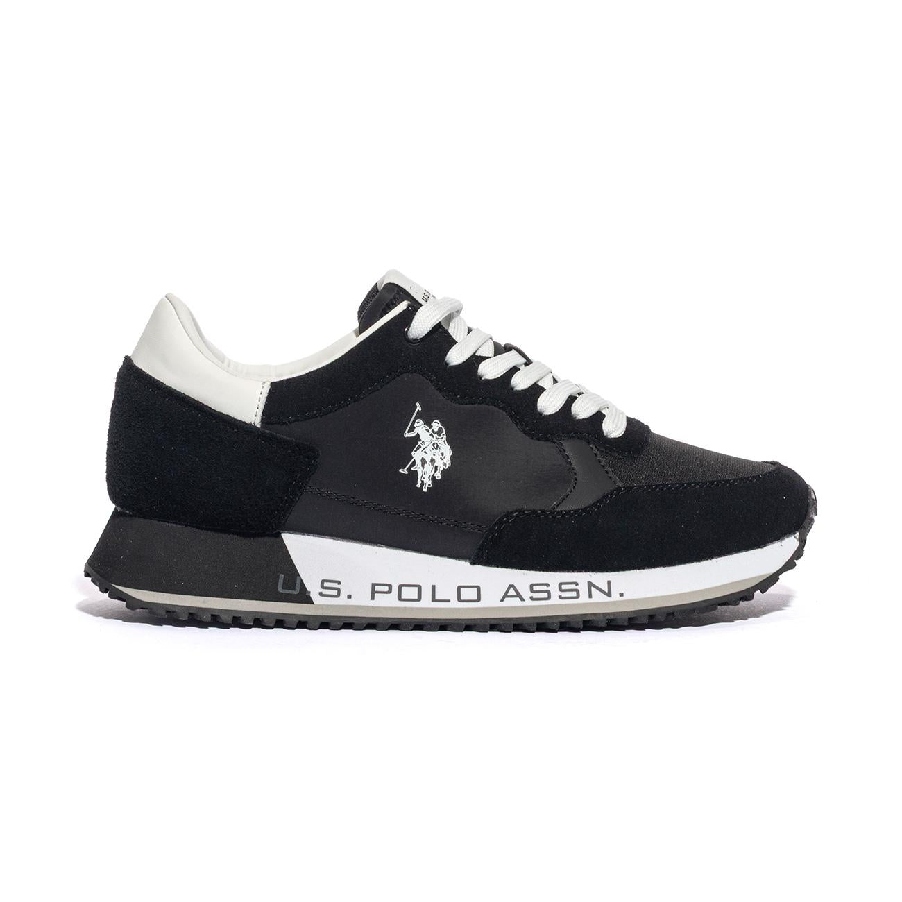 U.S. POLO ASSN. CLEEF006 BLK WHI Sneakers Uomo 
