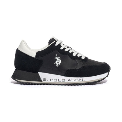 U.S. POLO ASSN. CLEEF006 BLK WHI Sneakers Uomo 