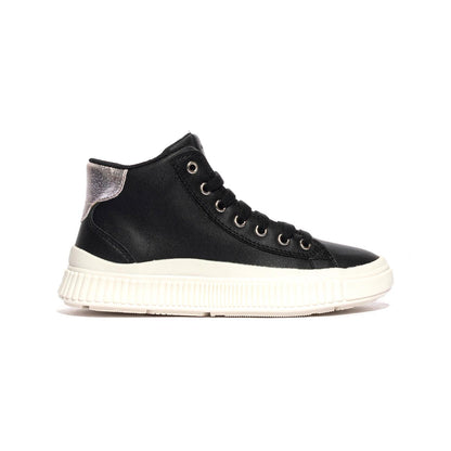 GEOX J46M3F 000BC BLACK SILVER C0039 Sneakers Bambina 