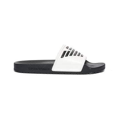 ARMANI XVPS04 WHITE BLACK BLACK Ciabatte Uomo 