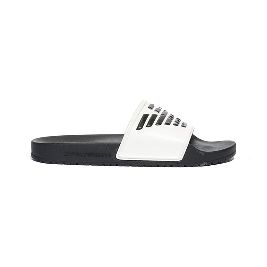 ARMANI XVPS04 WHITE BLACK BLACK Ciabatte Uomo 