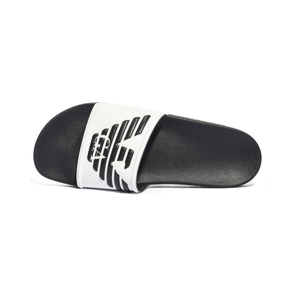 ARMANI XVPS04 WHITE BLACK BLACK Ciabatte Uomo 
