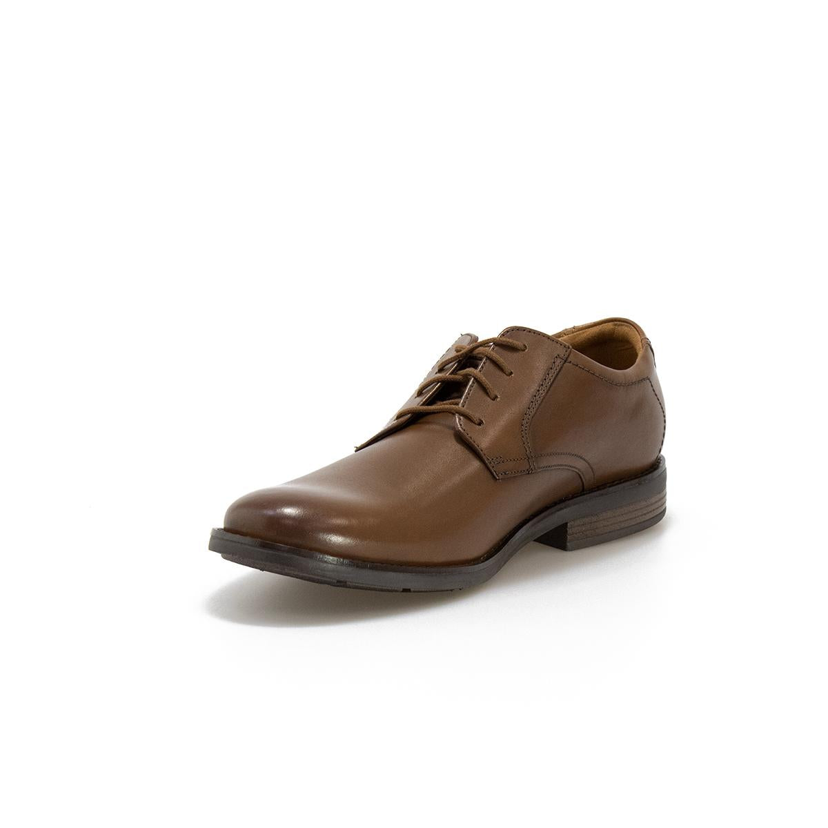 CLARKS 145296 DARK TAN LEA Stringate Uomo 