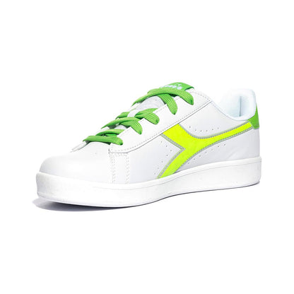 DIADORA 101.179742 BIANCO VERDE FLASH Sneakers Bambino 