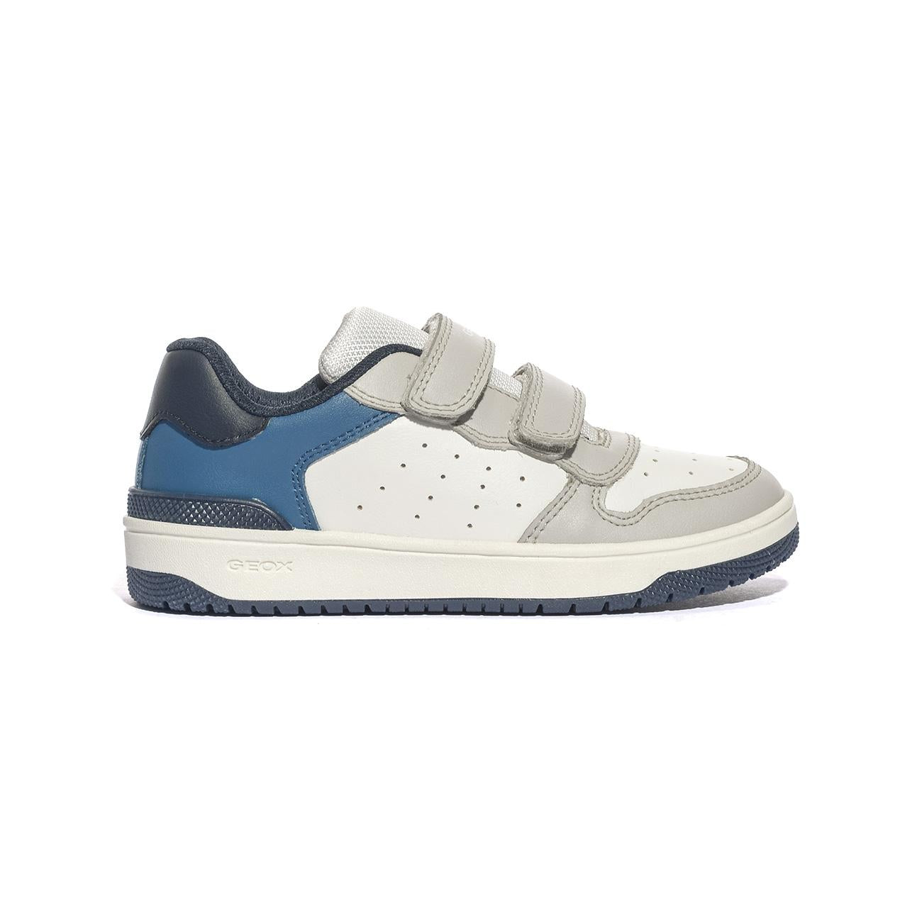 GEOX J46LQA 000BC WHITE LT GREY        C1236 Sneakers Bambino 
