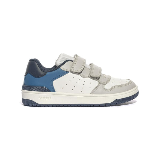 GEOX J46LQA 000BC WHITE LT GREY        C1236 Sneakers Bambino 