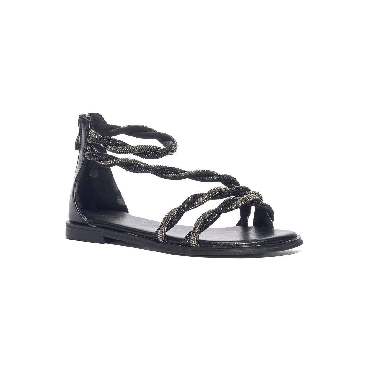 KHARISMA 7845 STRASS NERO C.FUCILE Sandali Bambina 