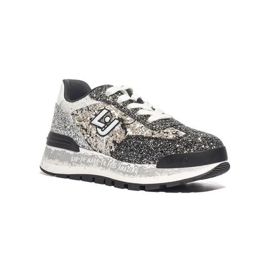 LIUJO BF4047TX007S3426 BLACK SILVER WHITE Sneakers Donna 