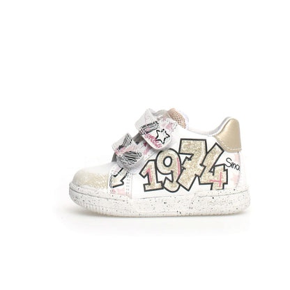 FALCOTTO 0012018217-01-1N03 WHIUTE-PLATINUM Sneakers Bambina 