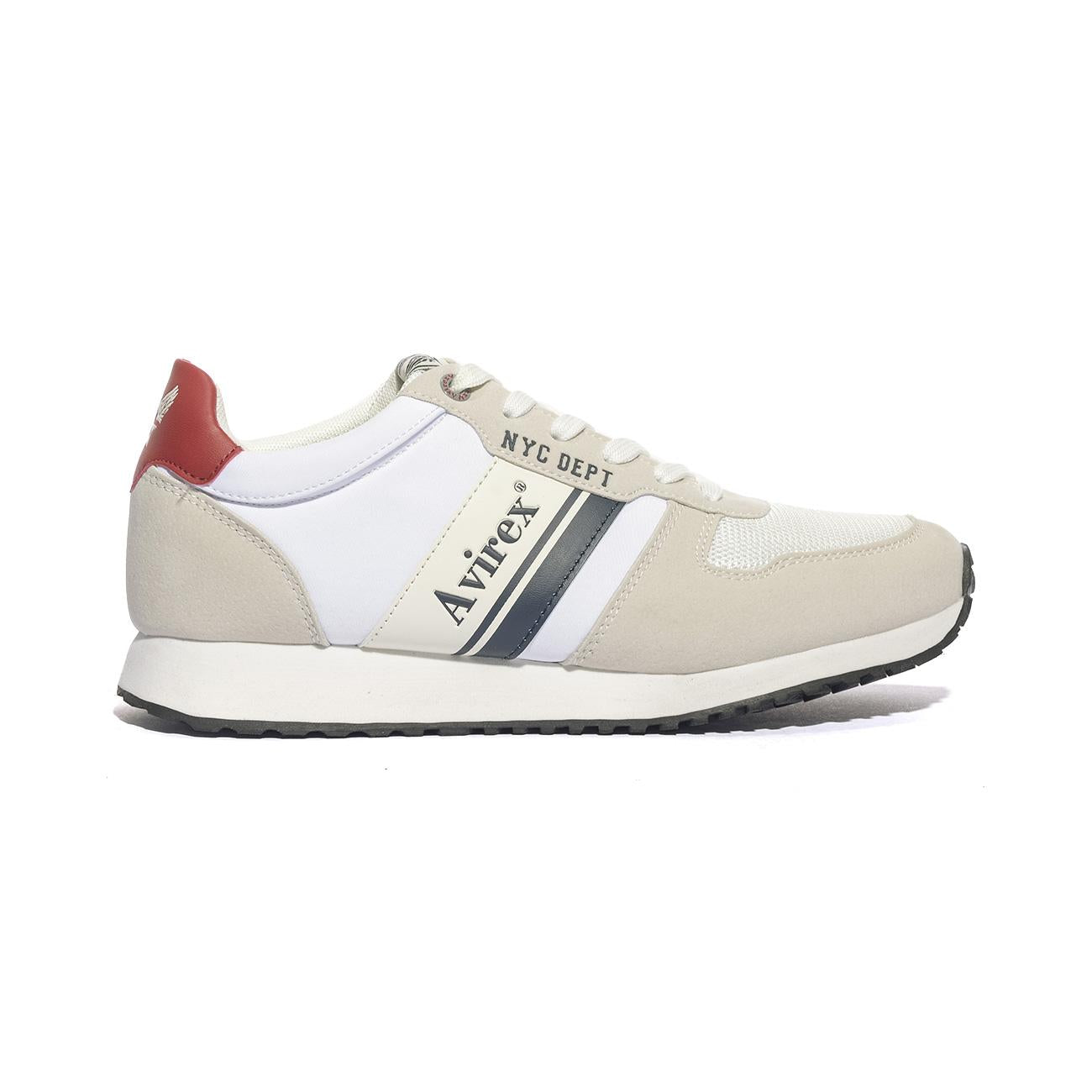 AVIREX BEAVER001 WHITE Sneakers Uomo 