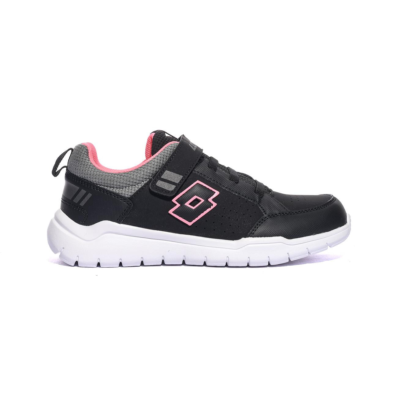 LOTTO 2214768XY All black Pink Sneakers Bambina 