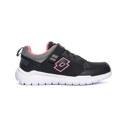 LOTTO 2214768XY All black Pink Sneakers Bambina 