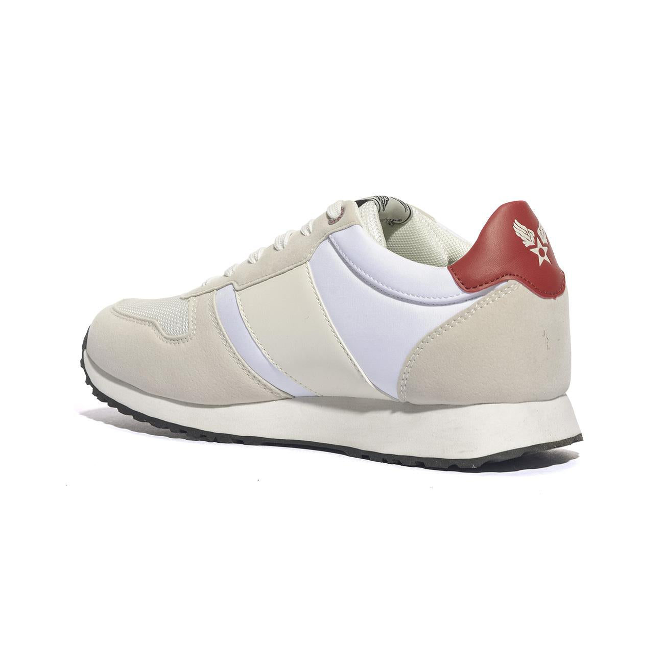 AVIREX BEAVER001 WHITE Sneakers Uomo 