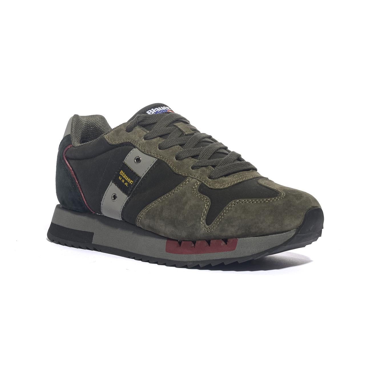Sneakers Blauer F5quuens01 Nere Verdi F5QUUENS01BLACK MILITARY BLAUER