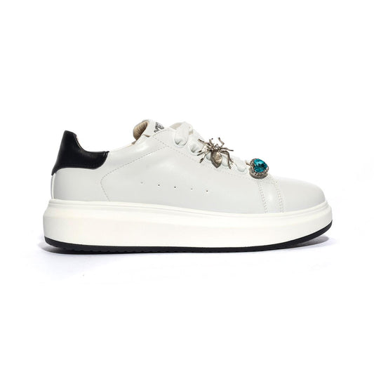 KEYS K7610 WHITE BLACK Sneakers Donna 
