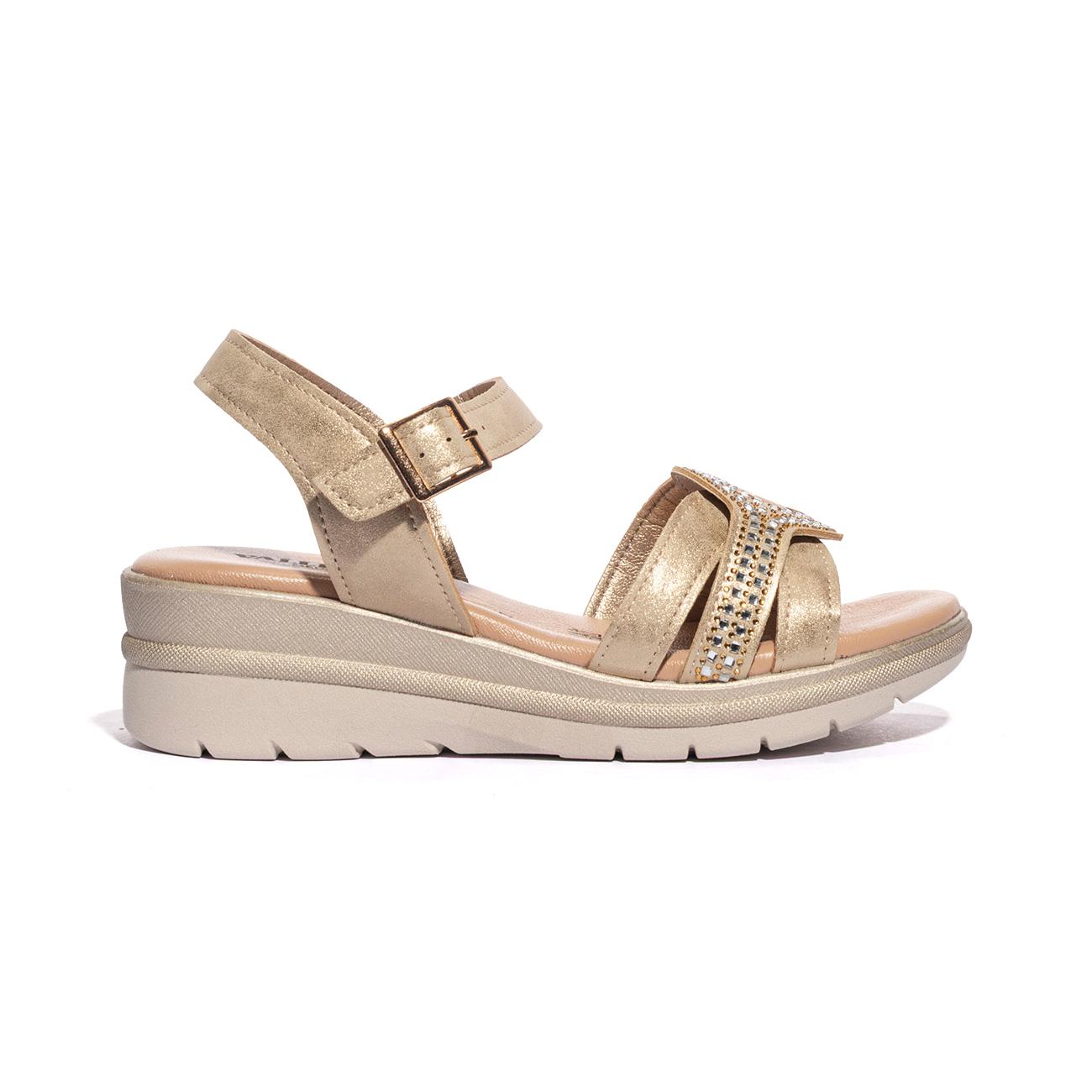 VALLEVERDE 55561 GOLD Sandali Donna 