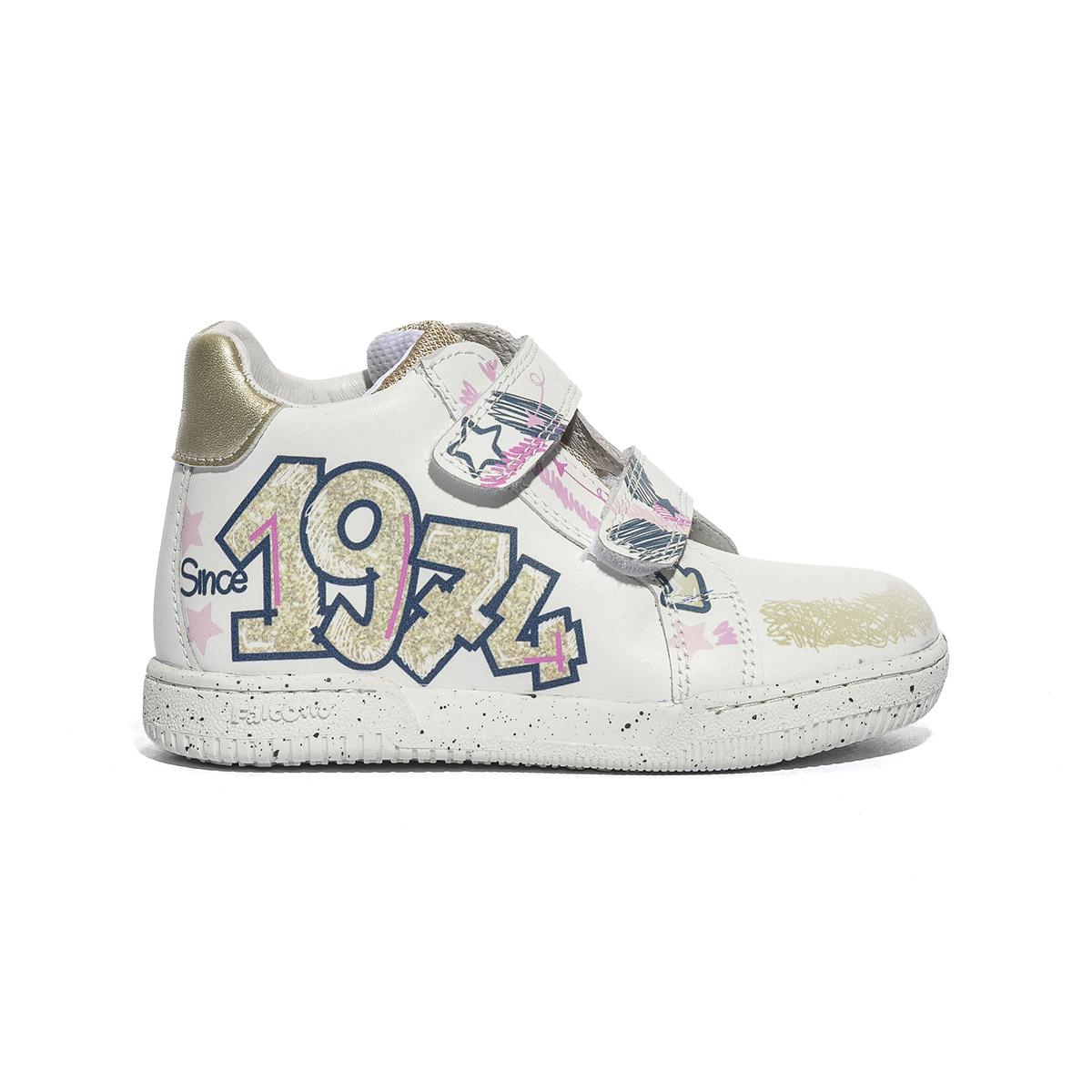 FALCOTTO 0012018217.01.1N03 WHITE PLATINUM Sneakers Bambina 