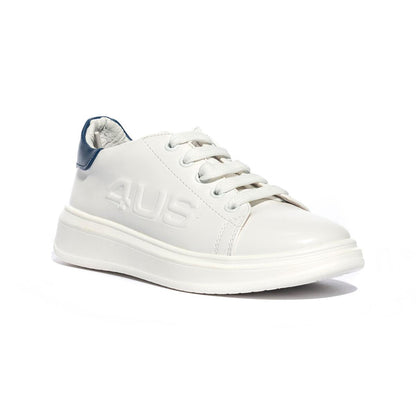 4US 42350 WHITE ROYAL Sneakers Bambino 