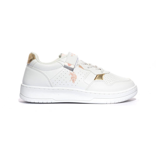 U.S. POLO ASSN. DENNY001 WHI GOL Sneakers Bambina 