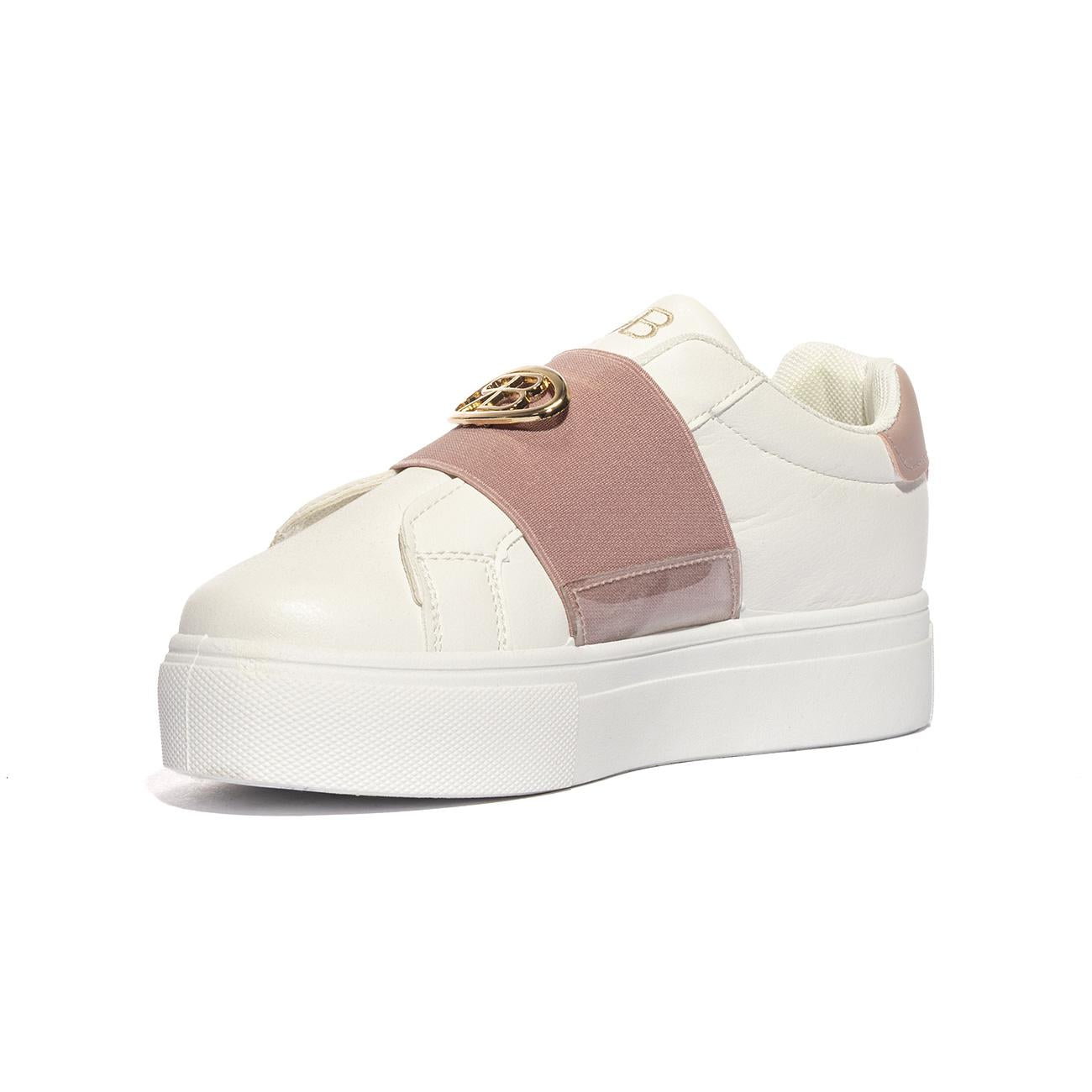 Sneakers Reanto Balestra Reb453 Bianche Rosa REB453WHITE C.GOLD RENATO BALESTRA