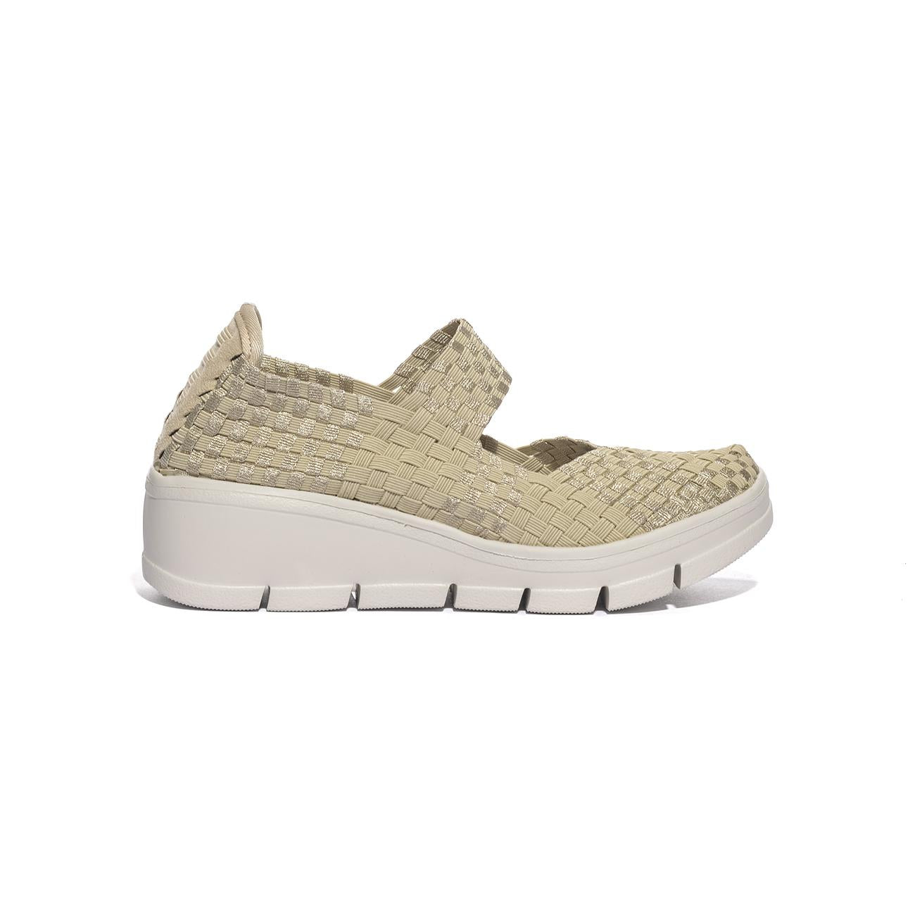 CC RESORTS BOBBY BEIGE METALLIC Slip-on Donna 