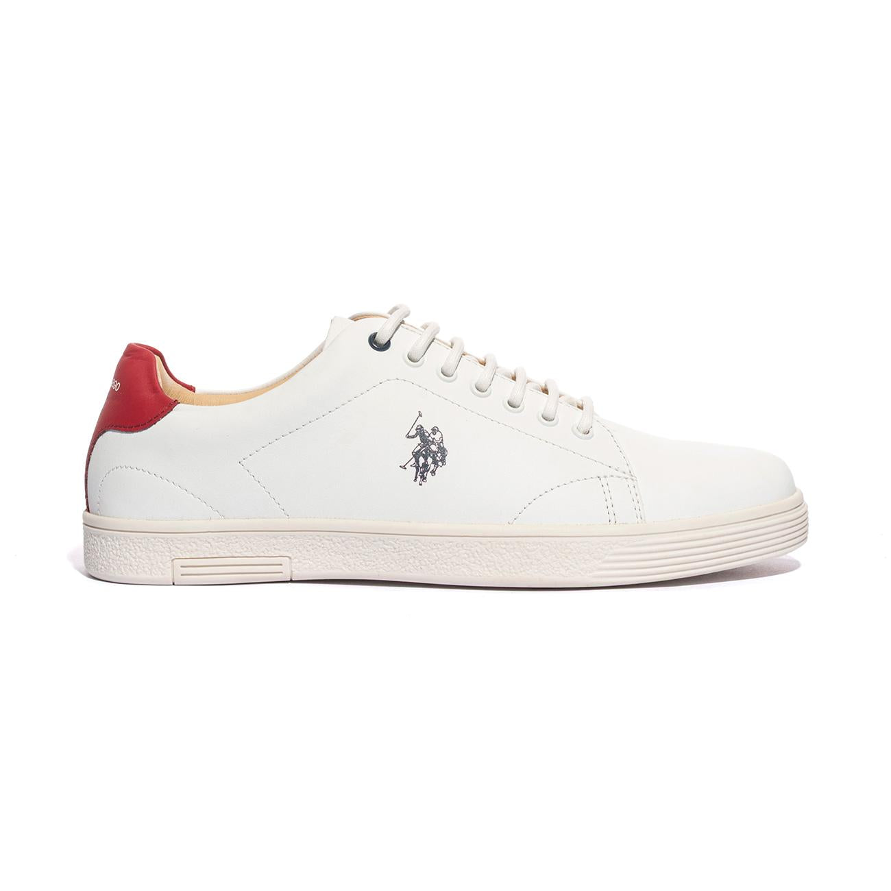 U.S. POLO ASSN. HUMMER001M 4L1 WHI RED07 WHITE JESTE Sneakers Uomo 