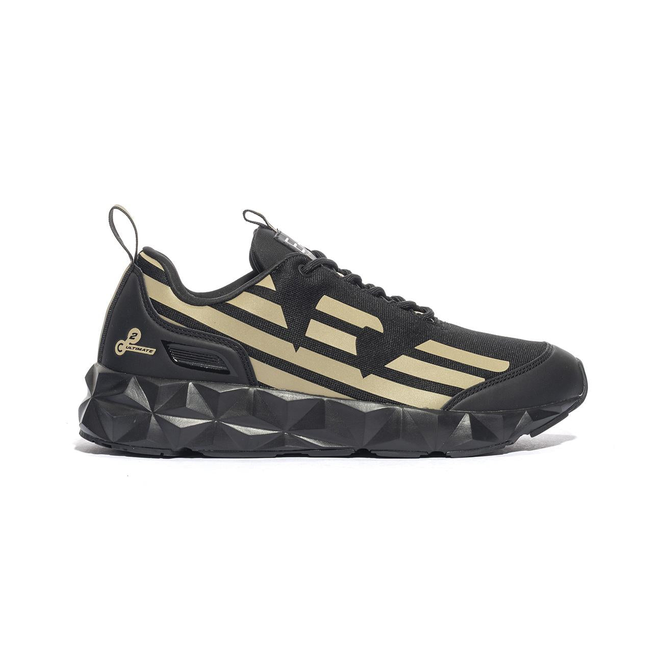 ARMANI X8X217 TRIPLE BLACK GOLD Sneakers Uomo 