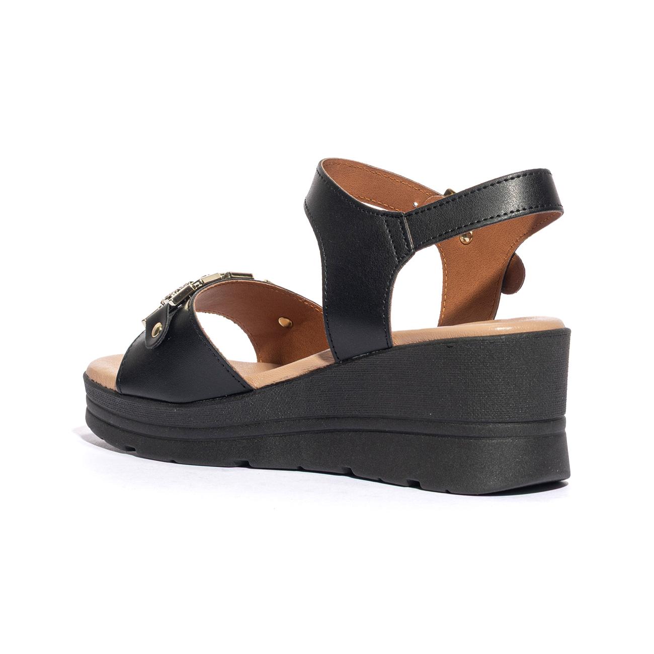 VALLEVERDE 55580 NERO Sandali Donna 