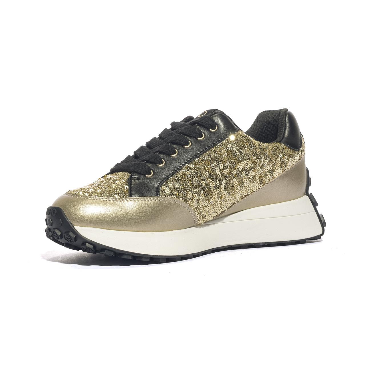 Sneakers liu Jo LOLO Oro BF5027PX692S1189BLACK LIGHT GOLD LIUJO