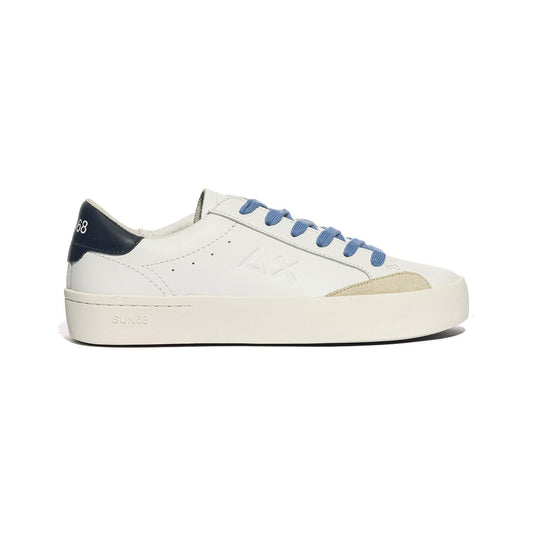 Sneakers Sun68 STREET LEATHER Bianche Z34140BIANCO NAVY BLUE SUN 68