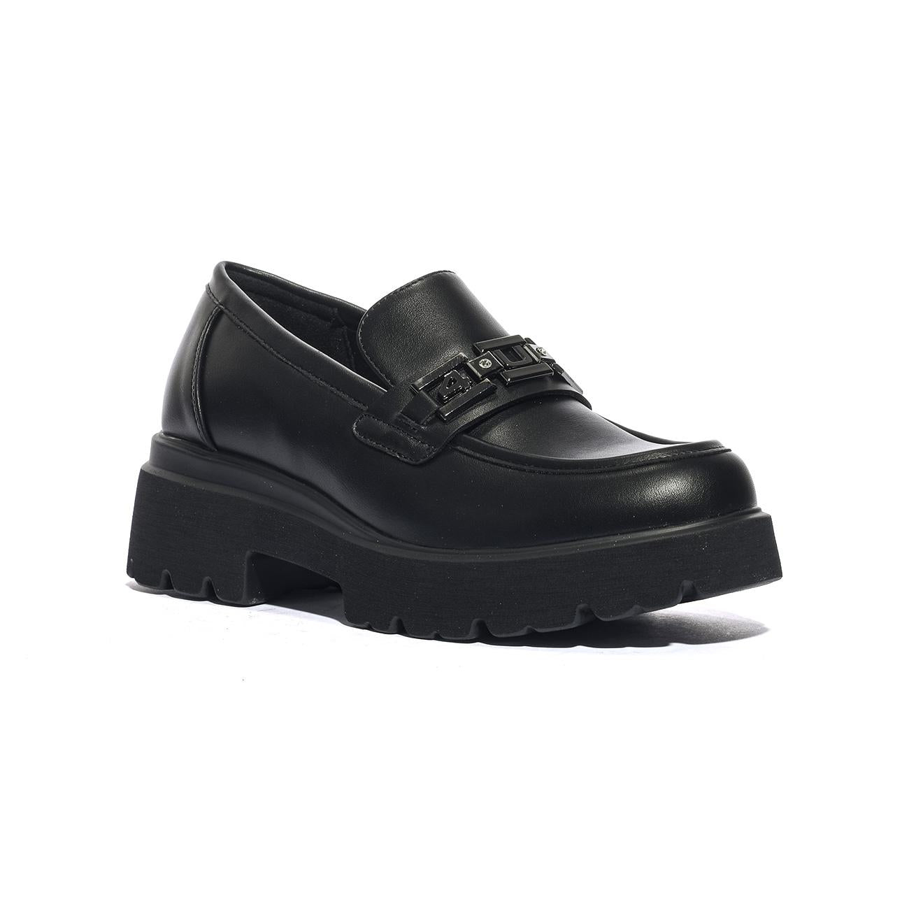 4US 4BX113 BLACK Mocassini Donna 
