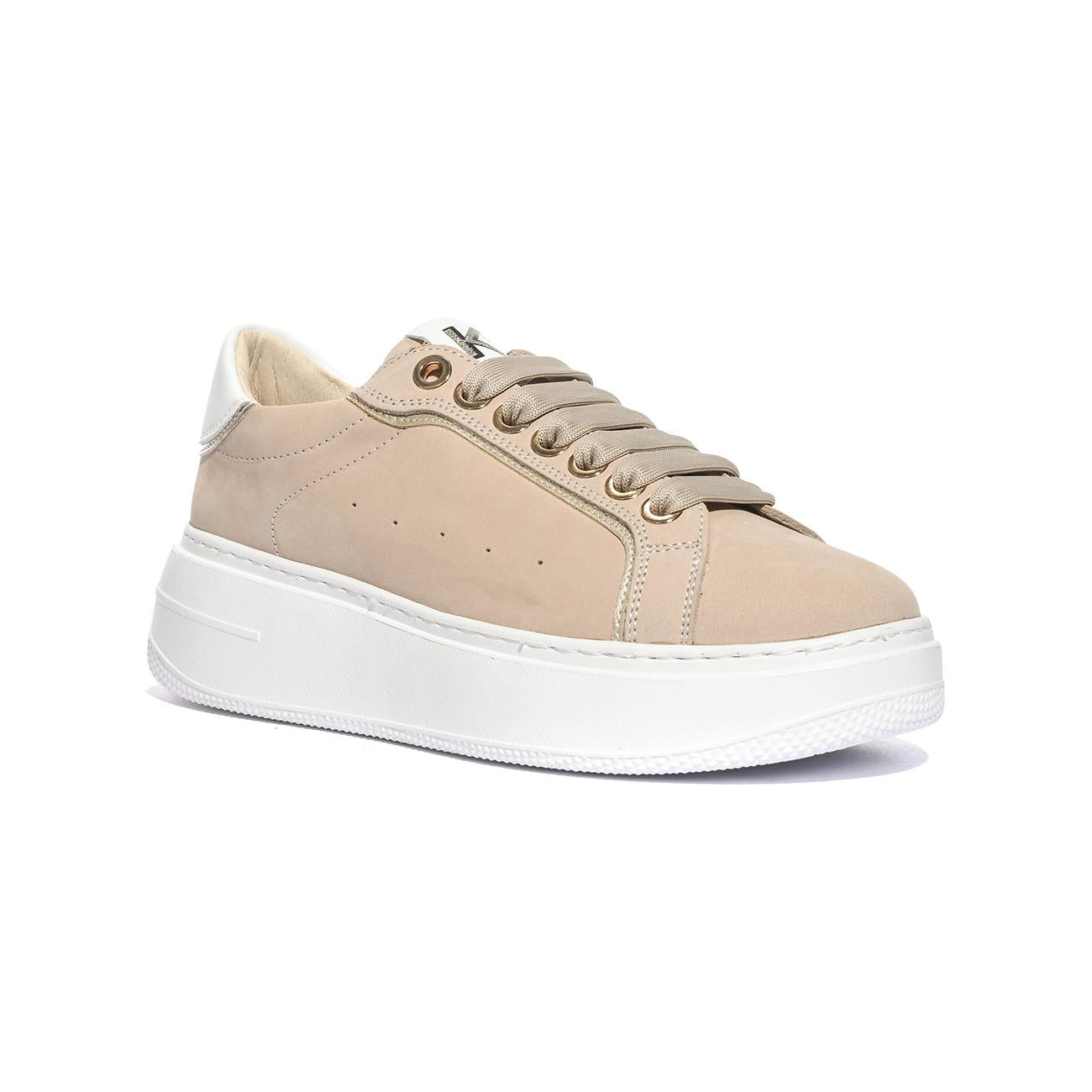KEYS K10524 BEIGE PLATINO Sneakers Donna 